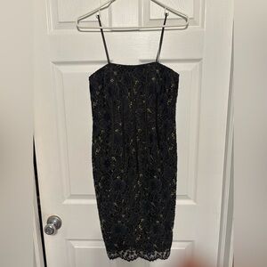 Elegant Navy blue cocktail dress